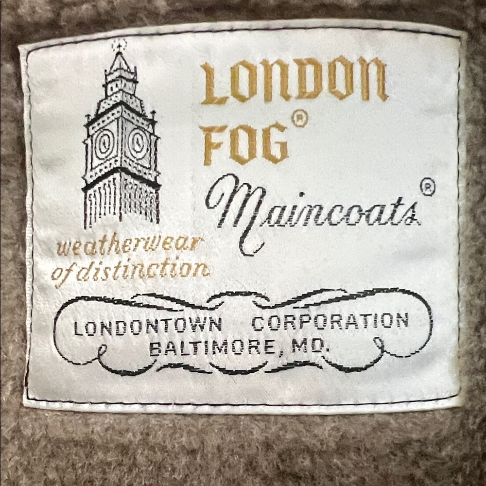 London Fog Classic Tan Trench Coat Size 10R - Picture 2 of 5